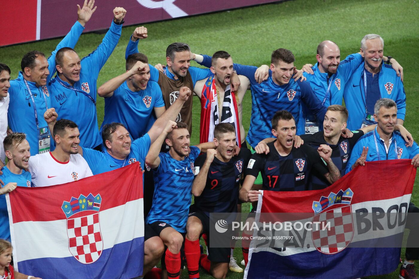 Футбол. ЧМ-2018. Матч Хорватия - Англия