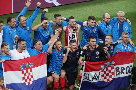 Футбол. ЧМ-2018. Матч Хорватия - Англия 