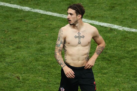 Футбол. ЧМ-2018. Матч Хорватия - Англия 