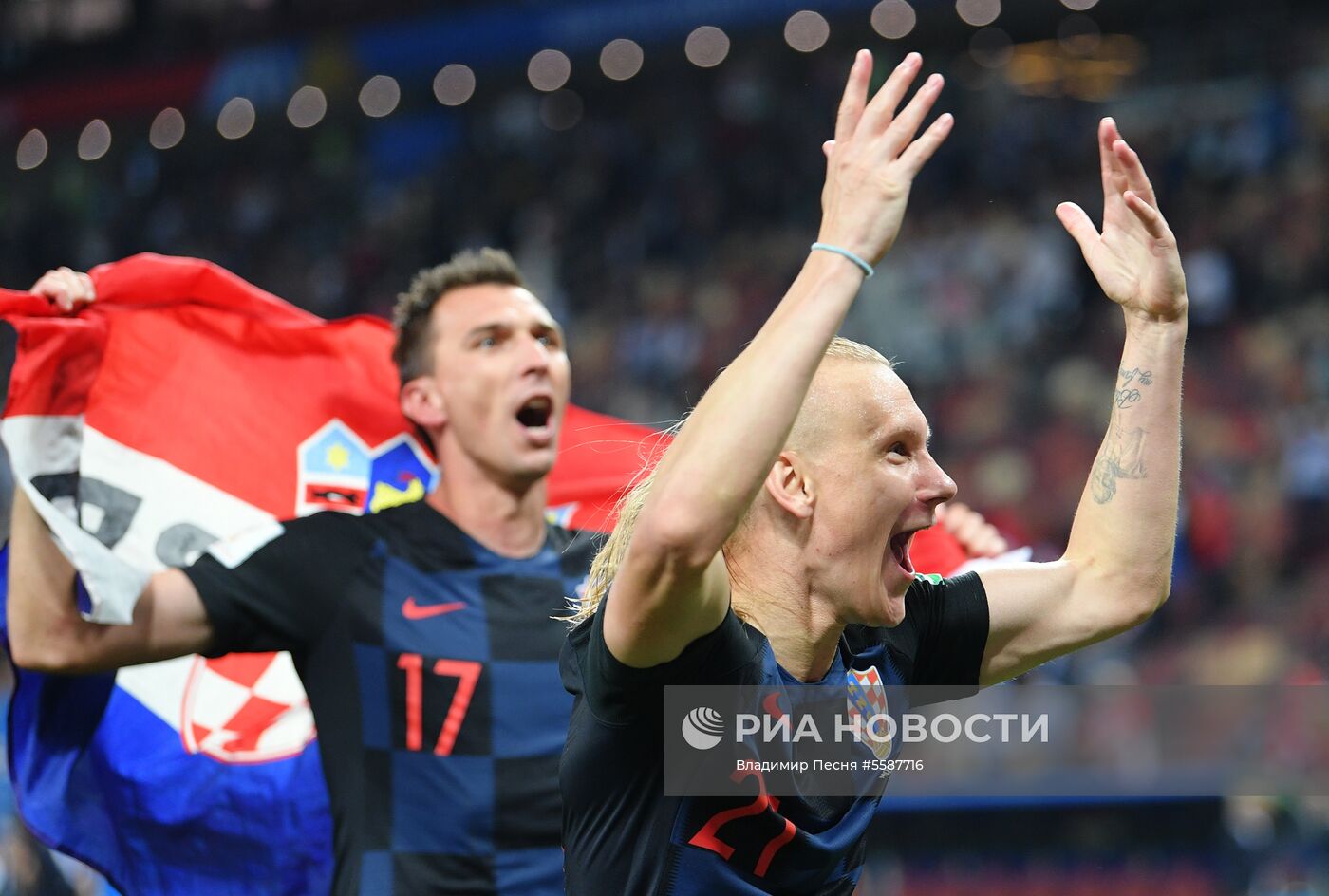 Футбол. ЧМ-2018. Матч Хорватия - Англия