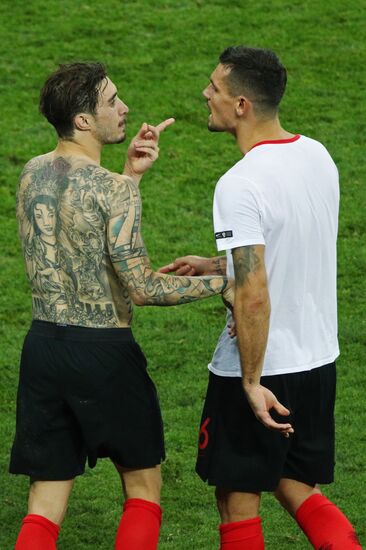 Футбол. ЧМ-2018. Матч Хорватия - Англия 