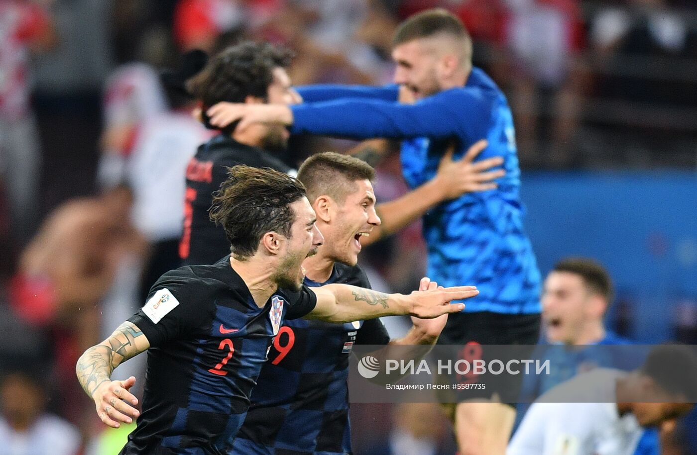 Футбол. ЧМ-2018. Матч Хорватия - Англия