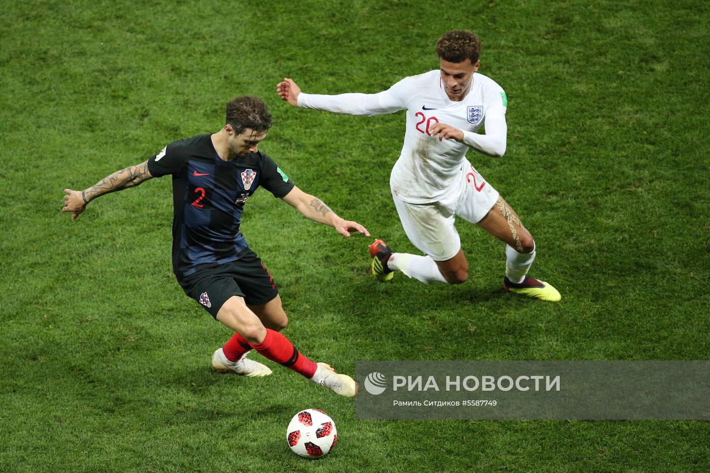 Футбол. ЧМ-2018. Матч Хорватия - Англия