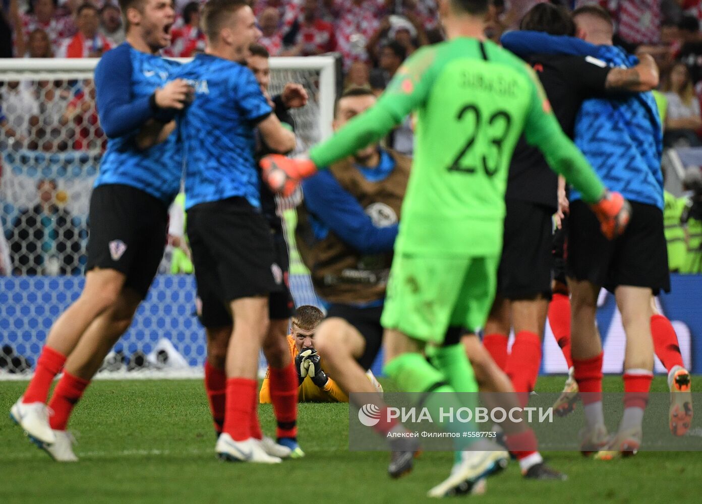 Футбол. ЧМ-2018. Матч Хорватия - Англия