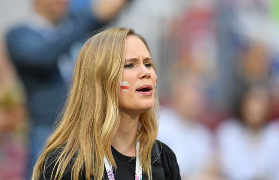 Болельщики перед матчем ЧМ-2018 по футболу между сборными Хорватии и Англии