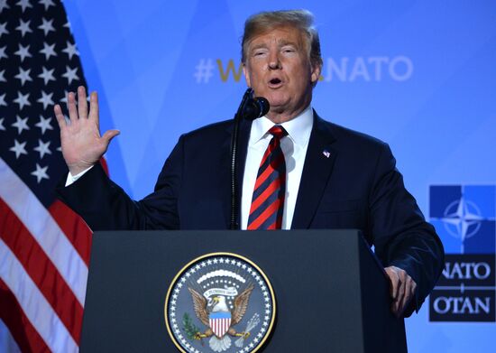 Пресс-конференция президента США Д. Трампа на саммите НАТО