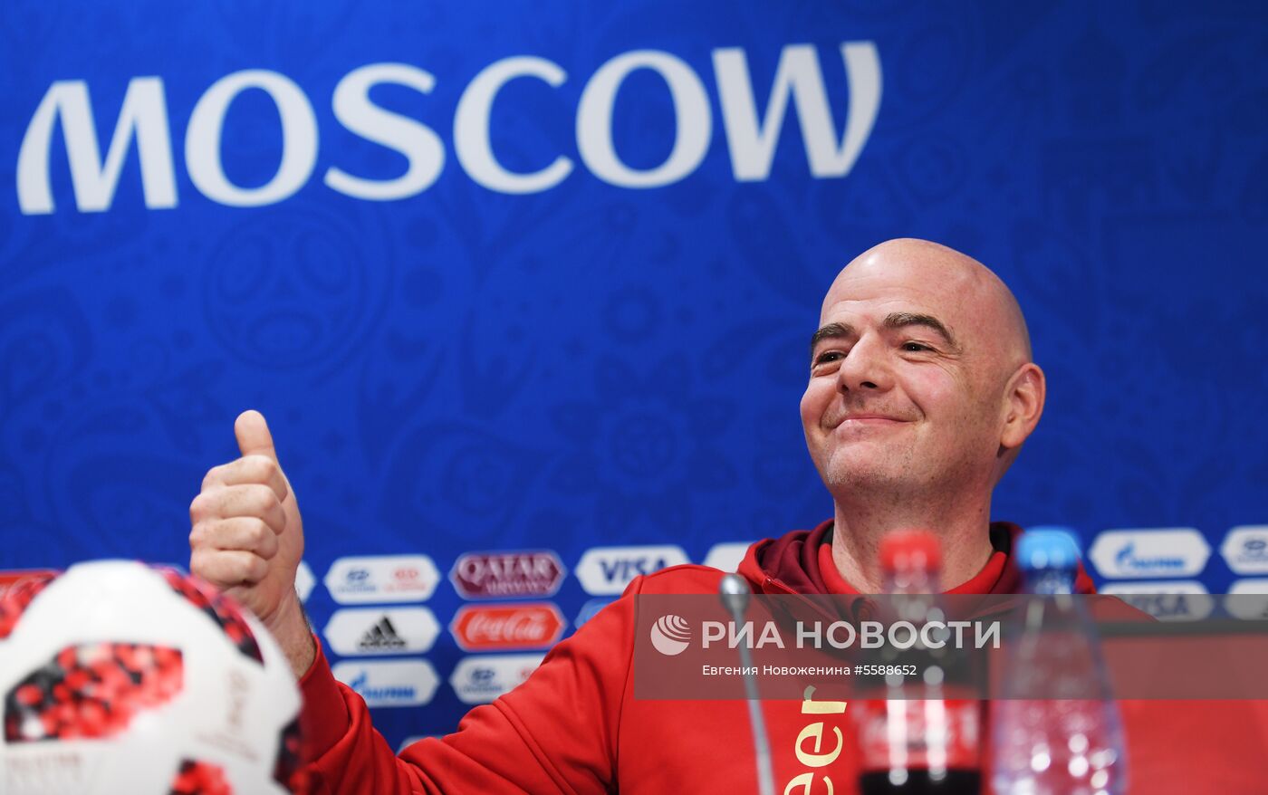 Пресс-конференция президента ФИФА Джанни Инфантино