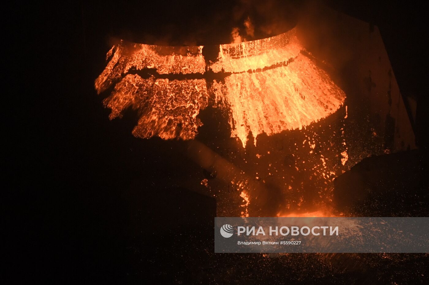 Металлургический комбинат в Кузбассе