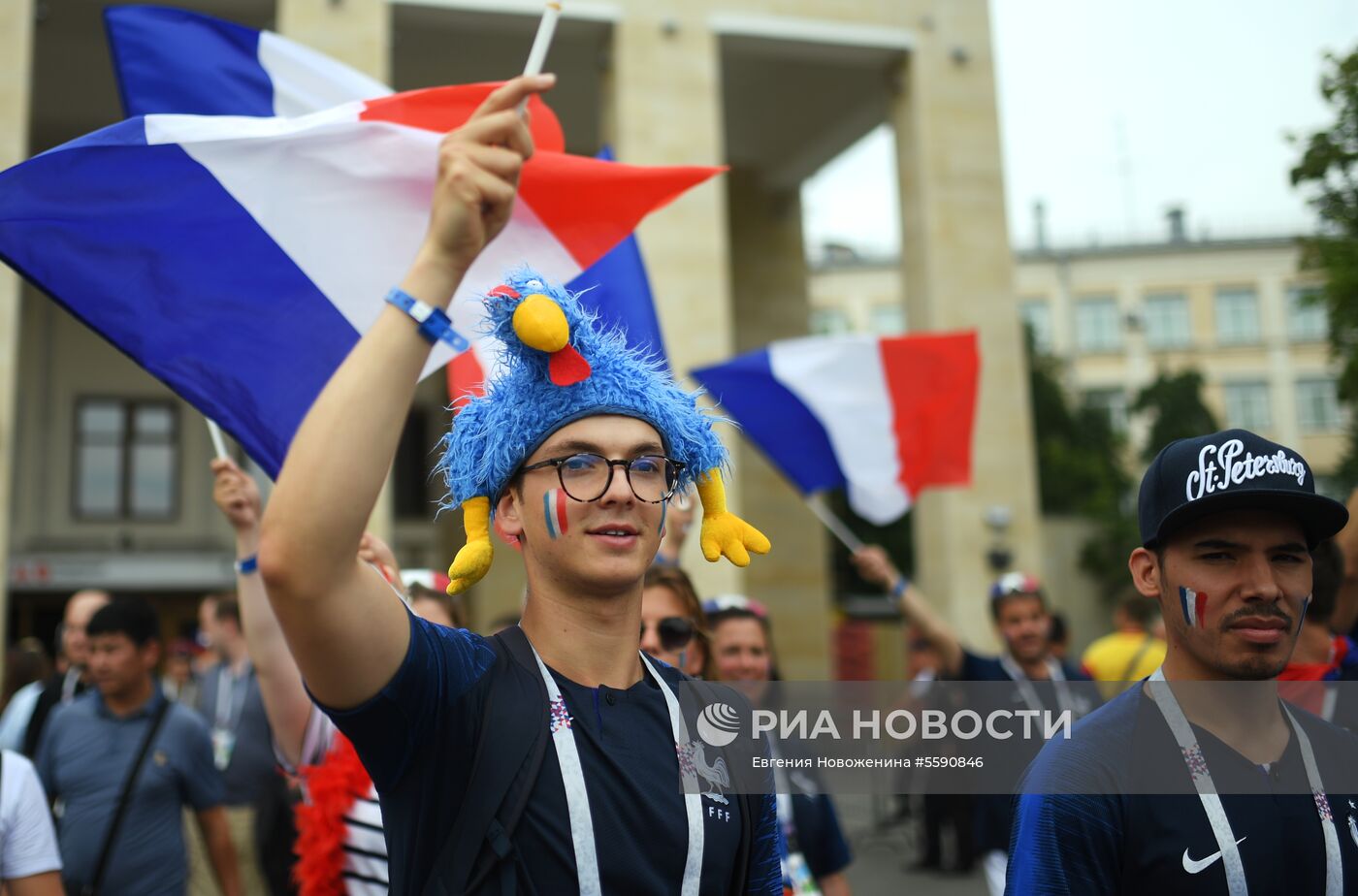 Болельщики перед финальным матчем ЧМ-2018 по футболу