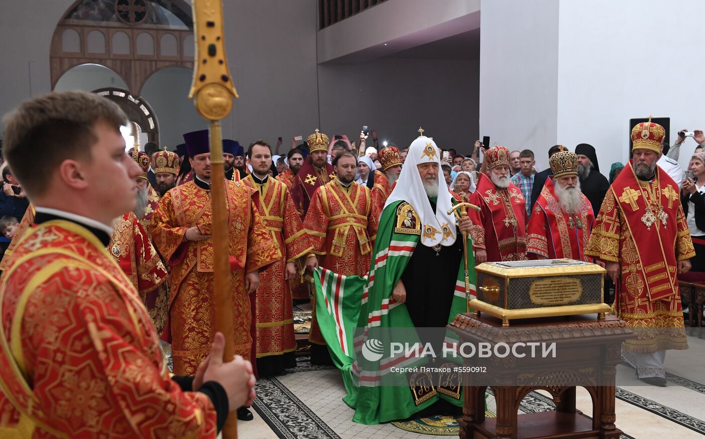 Патриарх Кирилл посетил Алапаевск в рамках мероприятий, посвященных 100-летию расстрела царской семьи