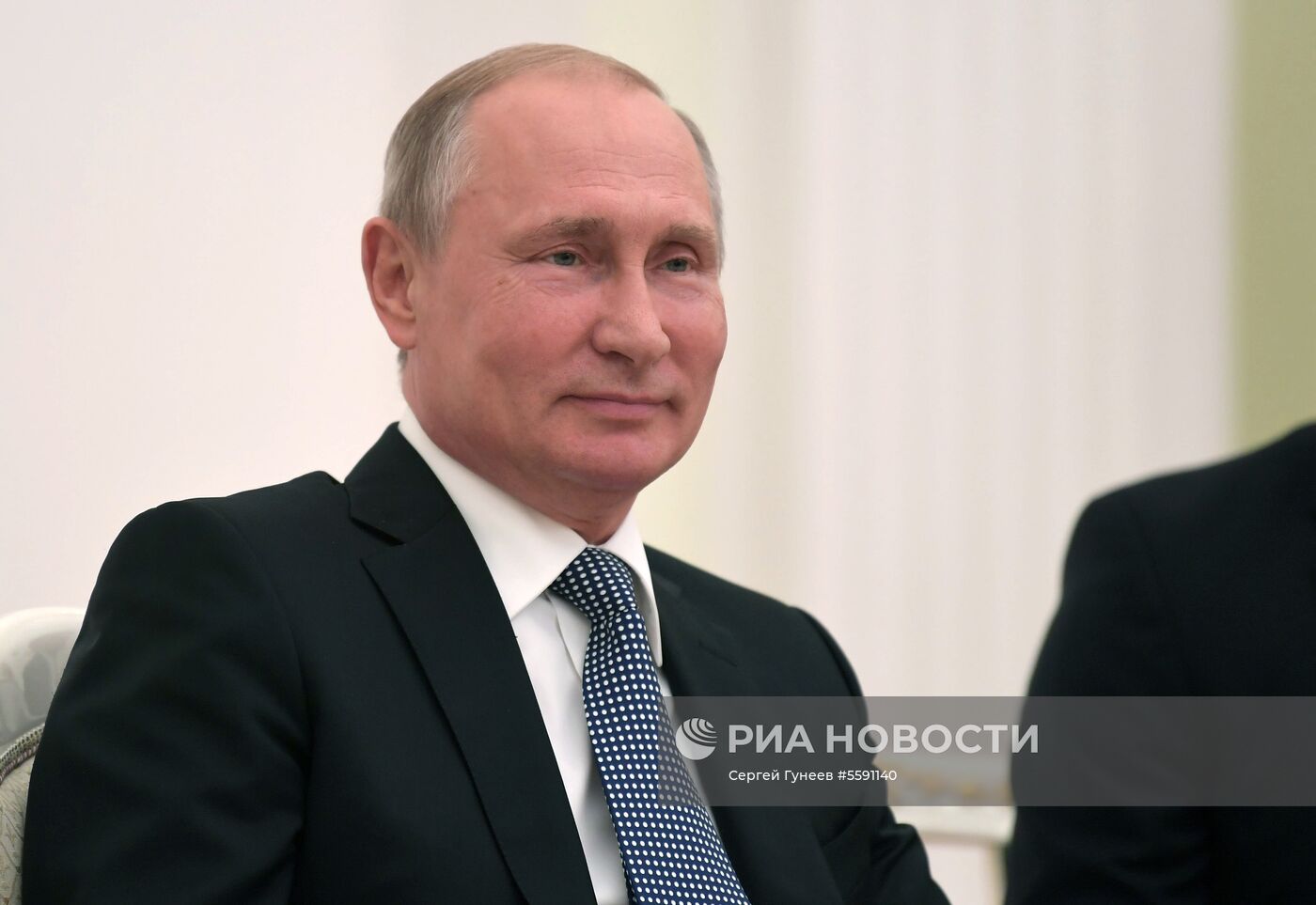 Встреча президента РФ В. Путина с президентом МОК Т. Бахом