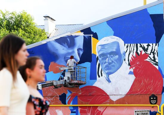 Граффити, посвященное сборной Франции по футболу, появилось в Казани