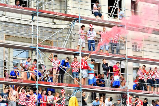 Просмотр финала ЧМ-2018 по футболу в Хорватии