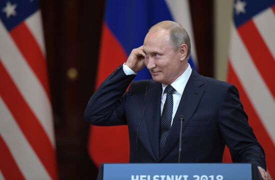 Встреча президента РФ Владимира Путина и президента США Дональда Трампа в Хельсинки