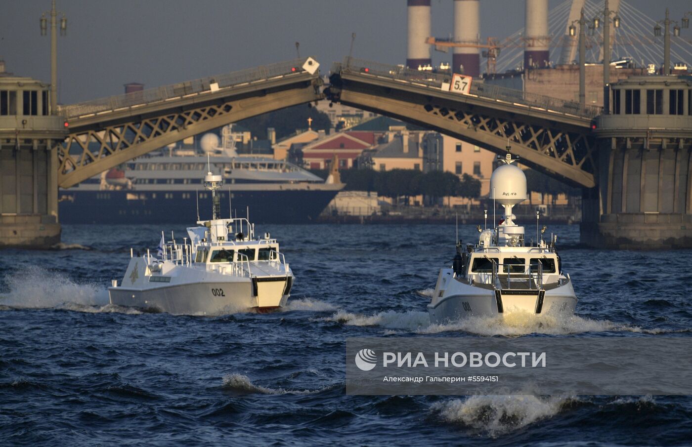 Репетиция парада в честь Дня ВМФ