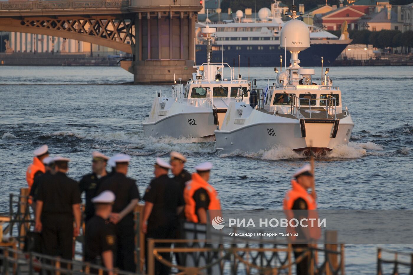 Репетиция парада в честь Дня ВМФ