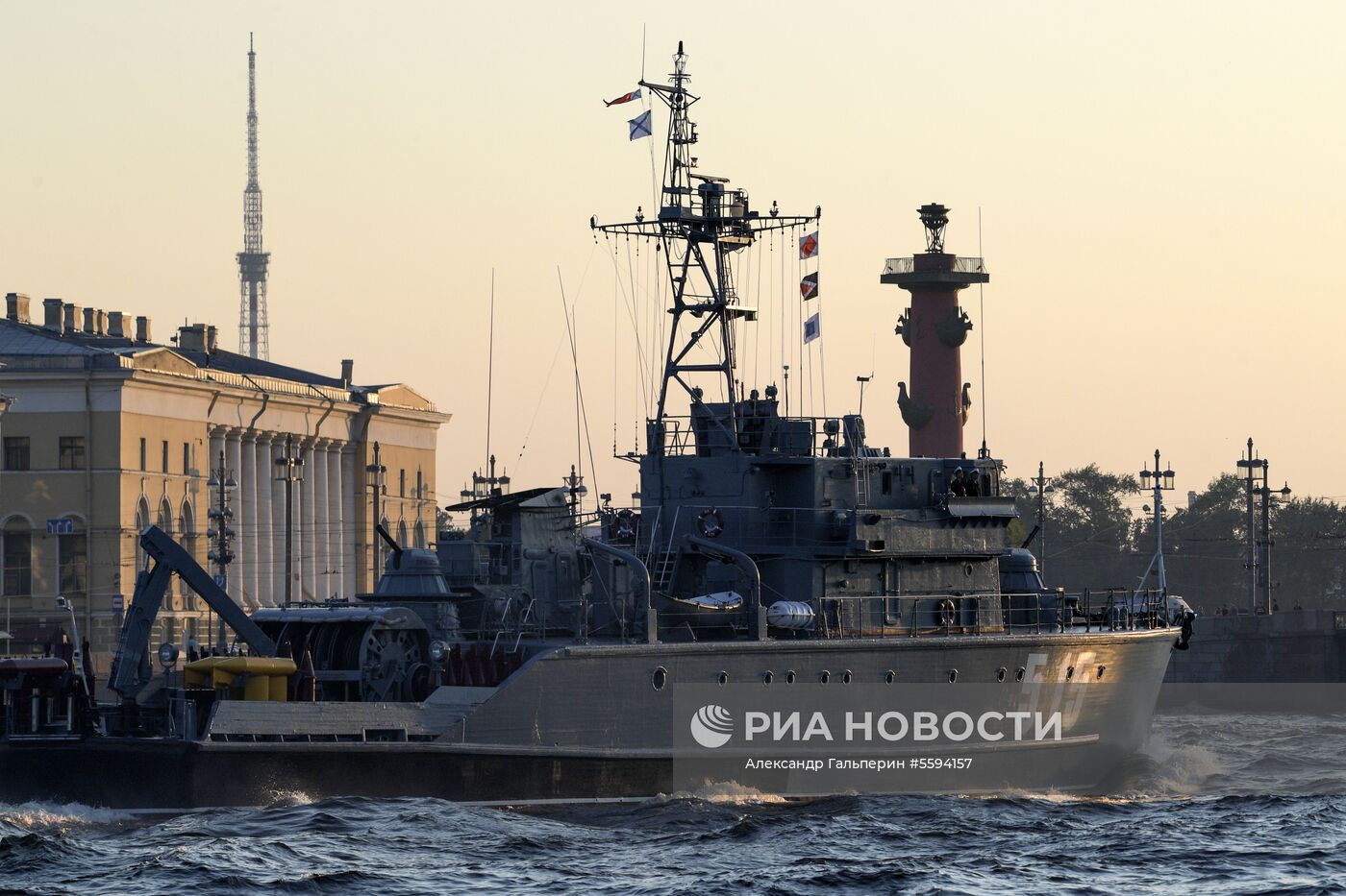 Репетиция парада в честь Дня ВМФ