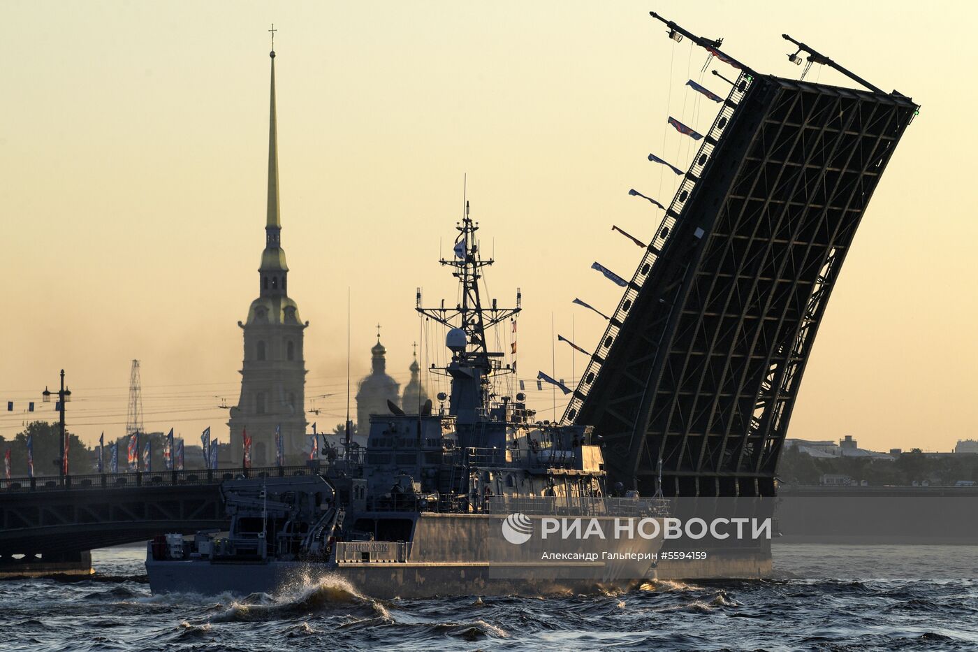 Репетиция парада в честь Дня ВМФ