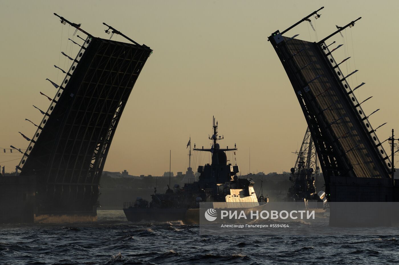 Репетиция парада в честь Дня ВМФ