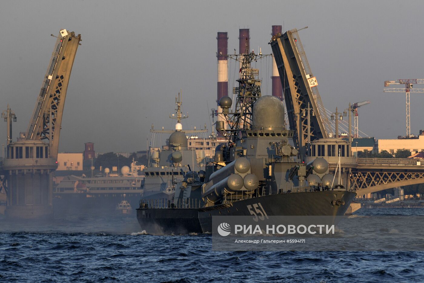 Репетиция парада в честь Дня ВМФ