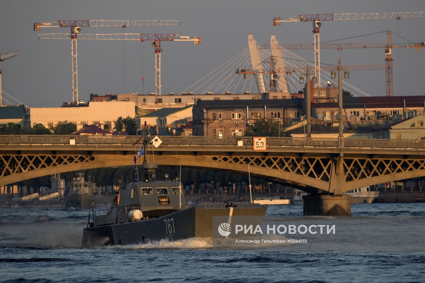 Репетиция парада в честь Дня ВМФ