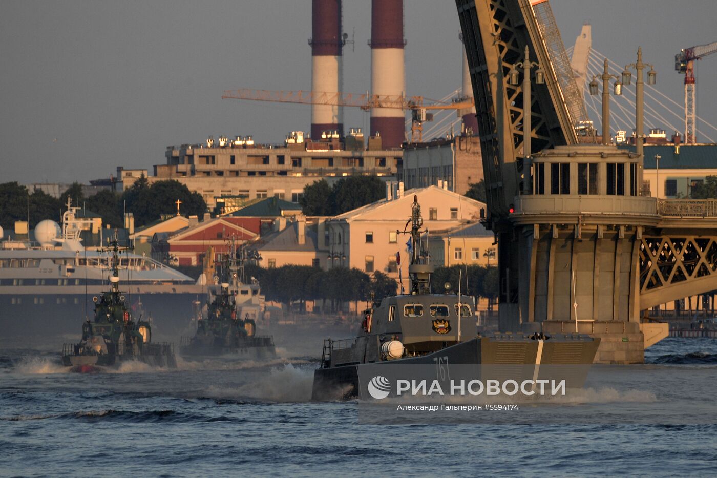 Репетиция парада в честь Дня ВМФ