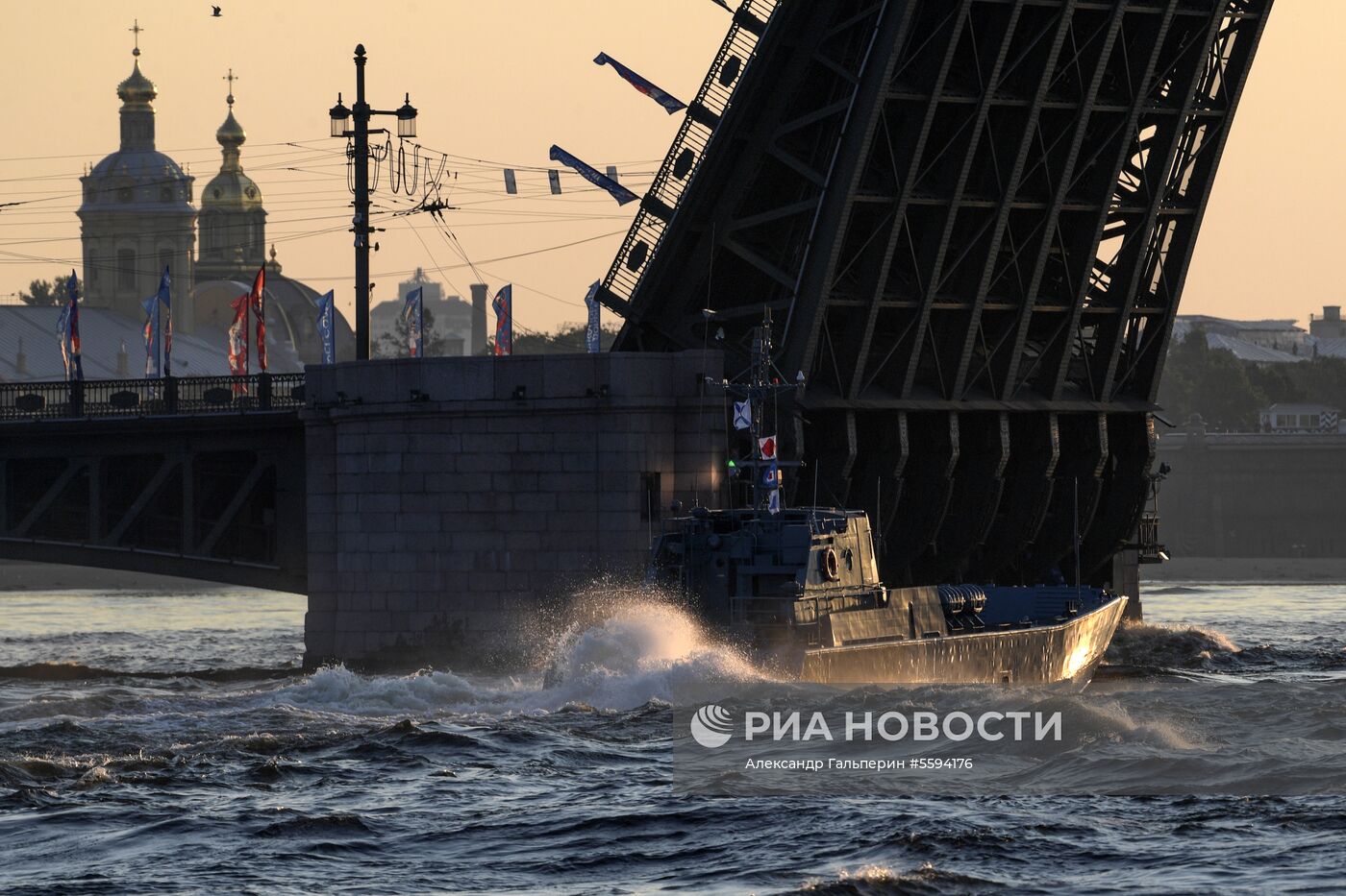 Репетиция парада в честь Дня ВМФ