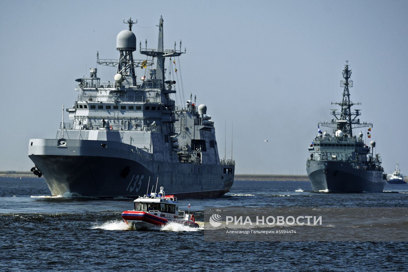 Репетиция парада ВМФ в Кронштадте