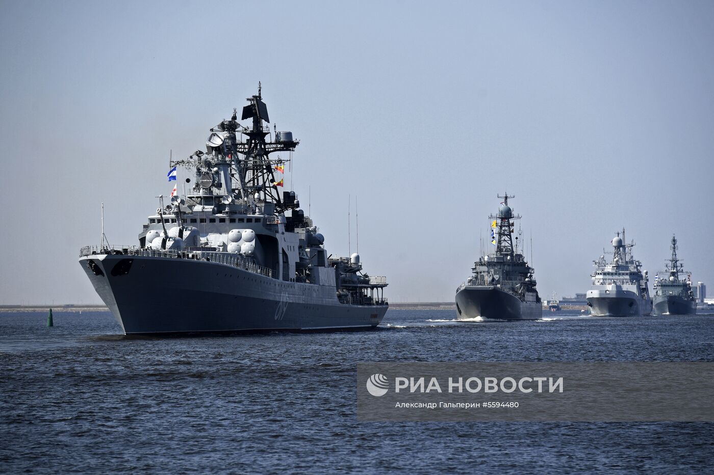 Репетиция парада ВМФ в Кронштадте