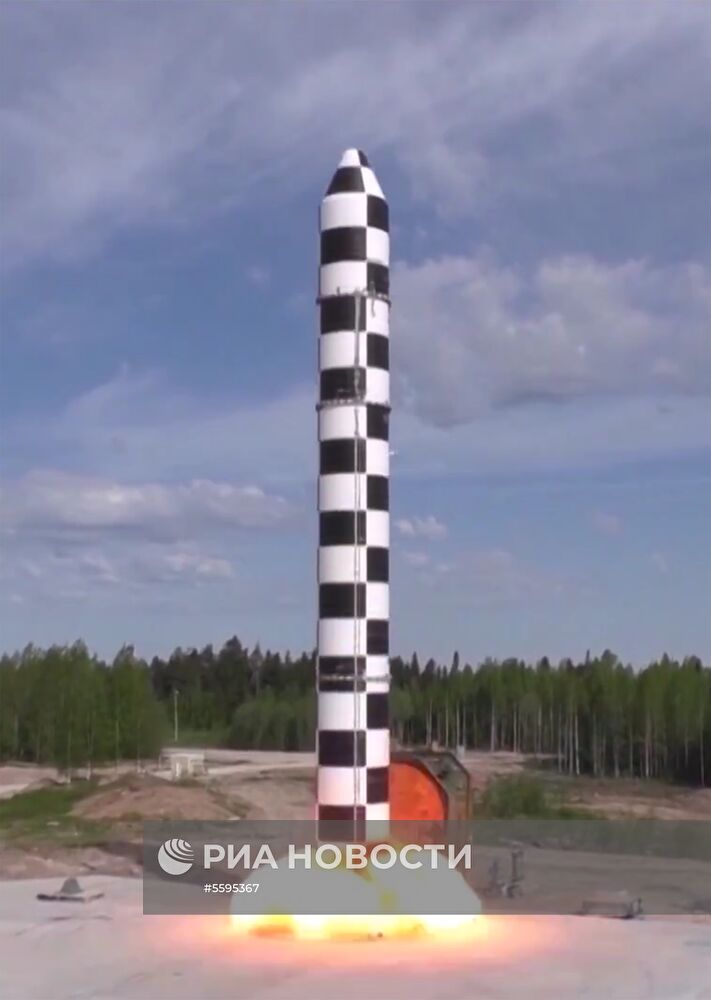 Испытание новой баллистической ракеты «Сармат»