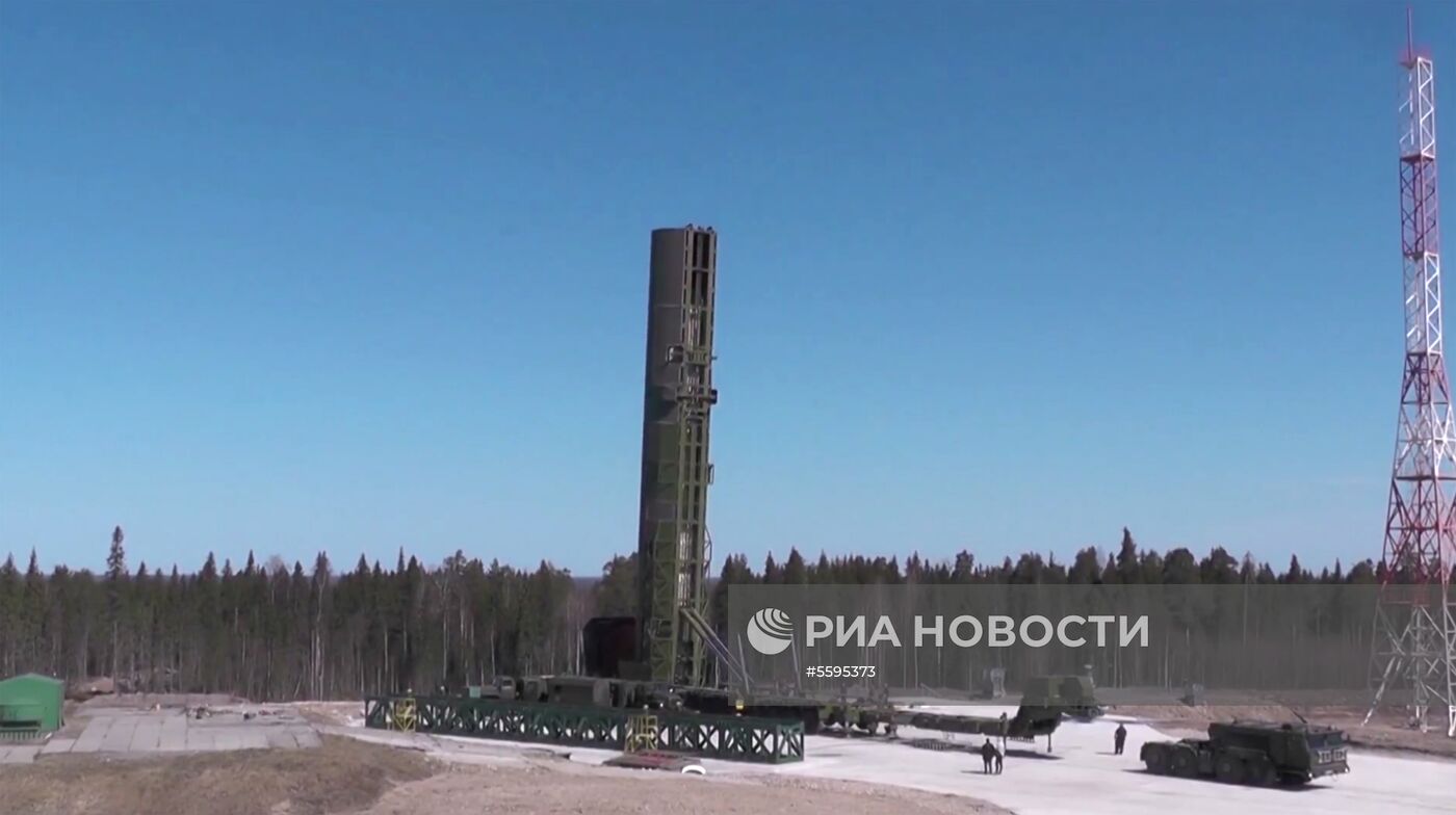 Испытание новой баллистической ракеты «Сармат»