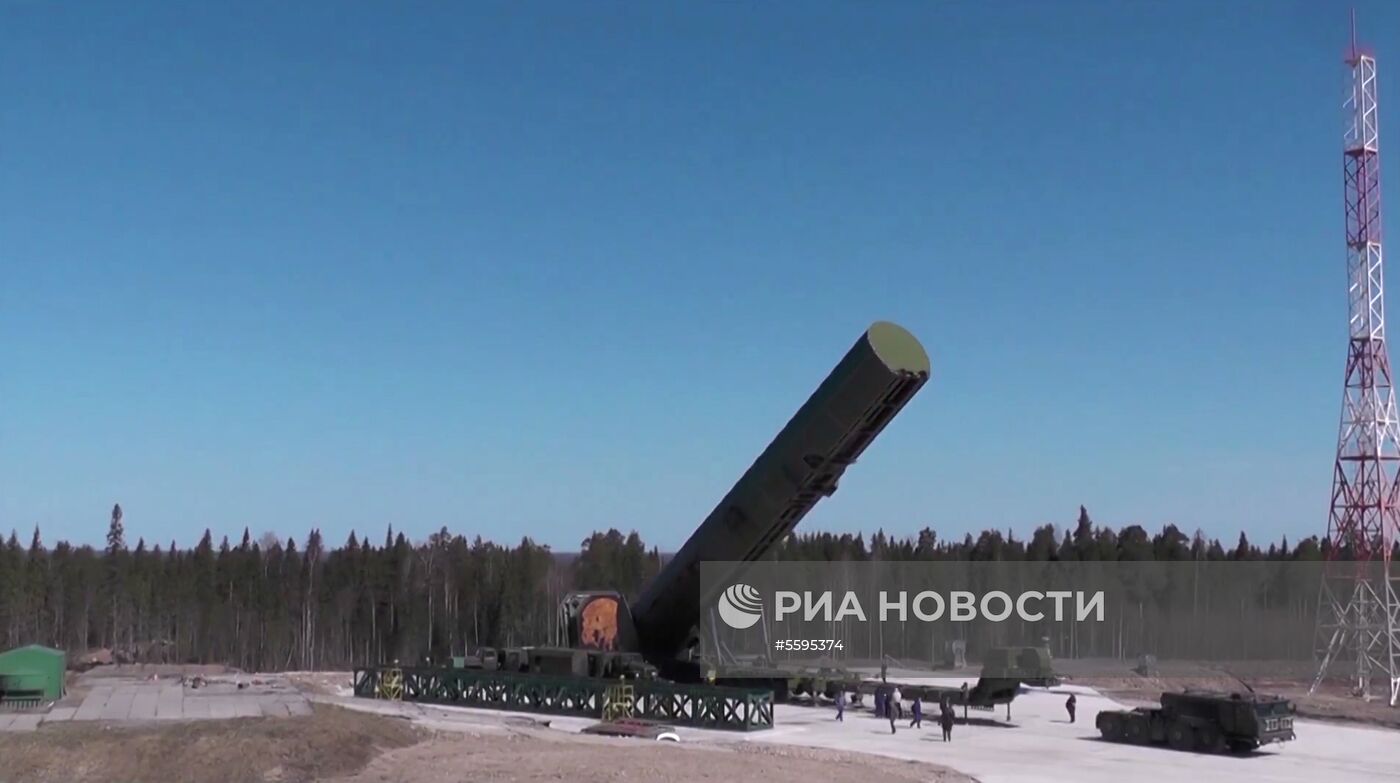 Испытание новой баллистической ракеты «Сармат»