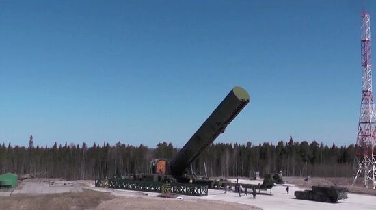 Испытание новой баллистической ракеты «Сармат»