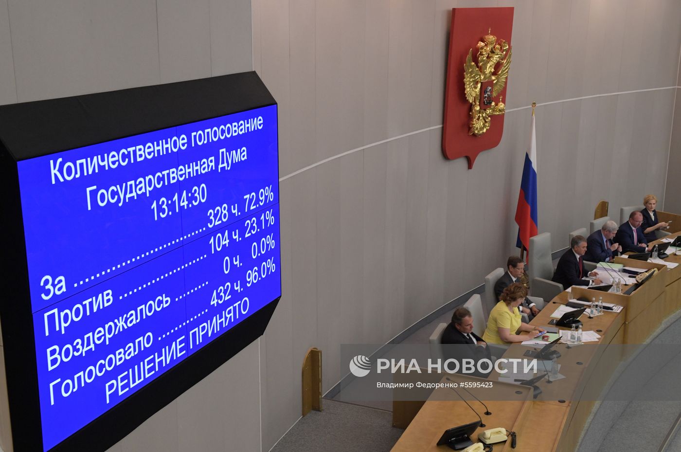Пленарное заседание Госдумы РФ