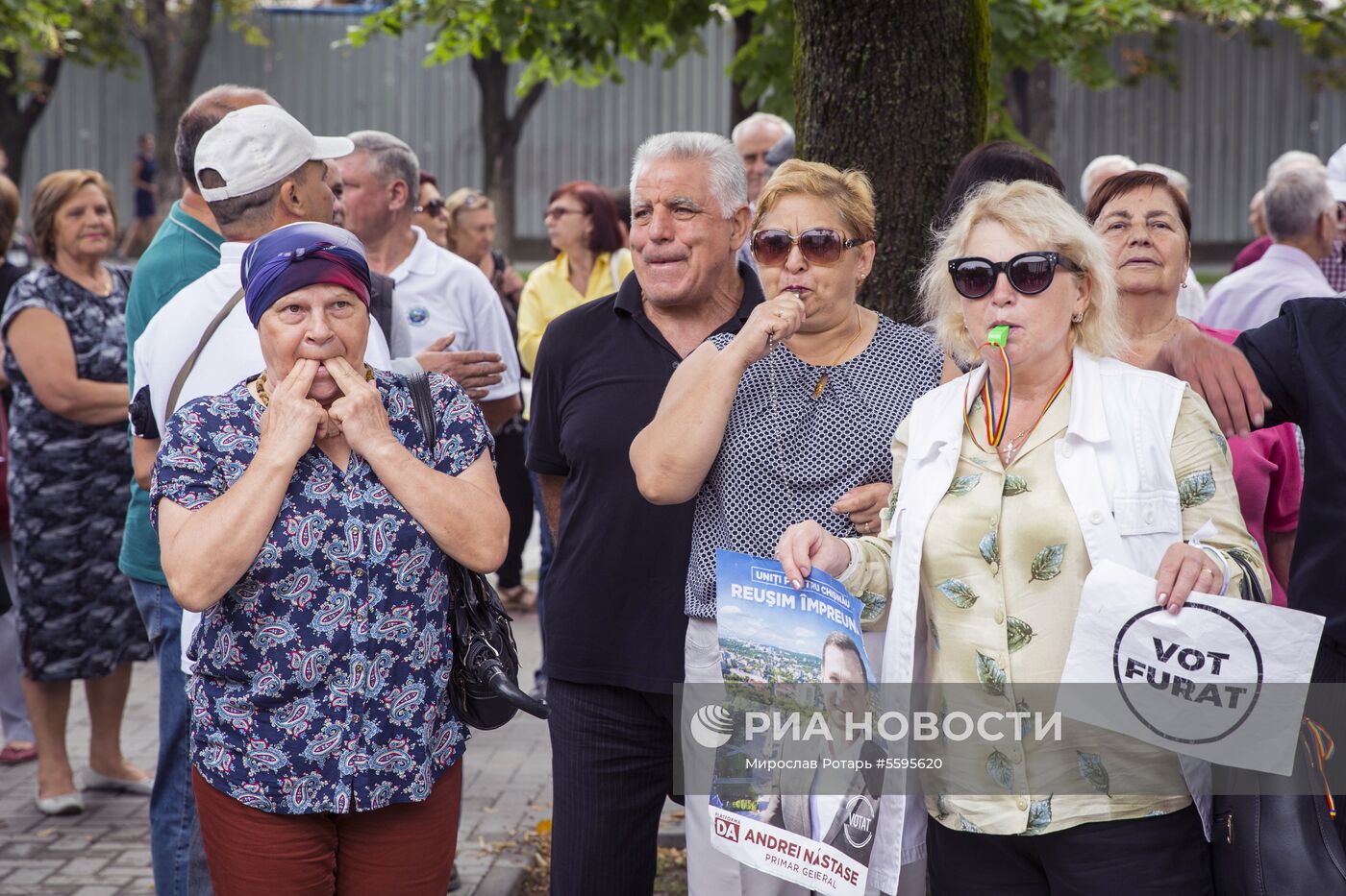 Акция протеста оппозиции в Кишиневе