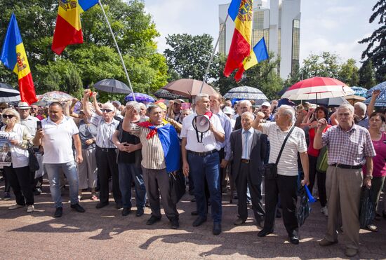 Акция протеста оппозиции в Кишиневе
