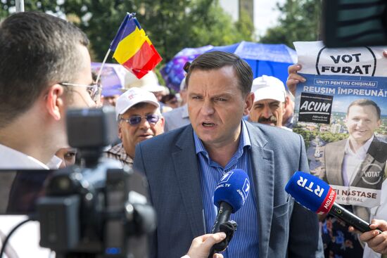 Акция протеста оппозиции в Кишиневе