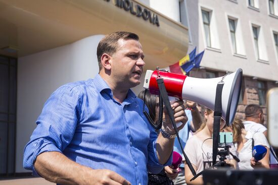 Акция протеста оппозиции в Кишиневе