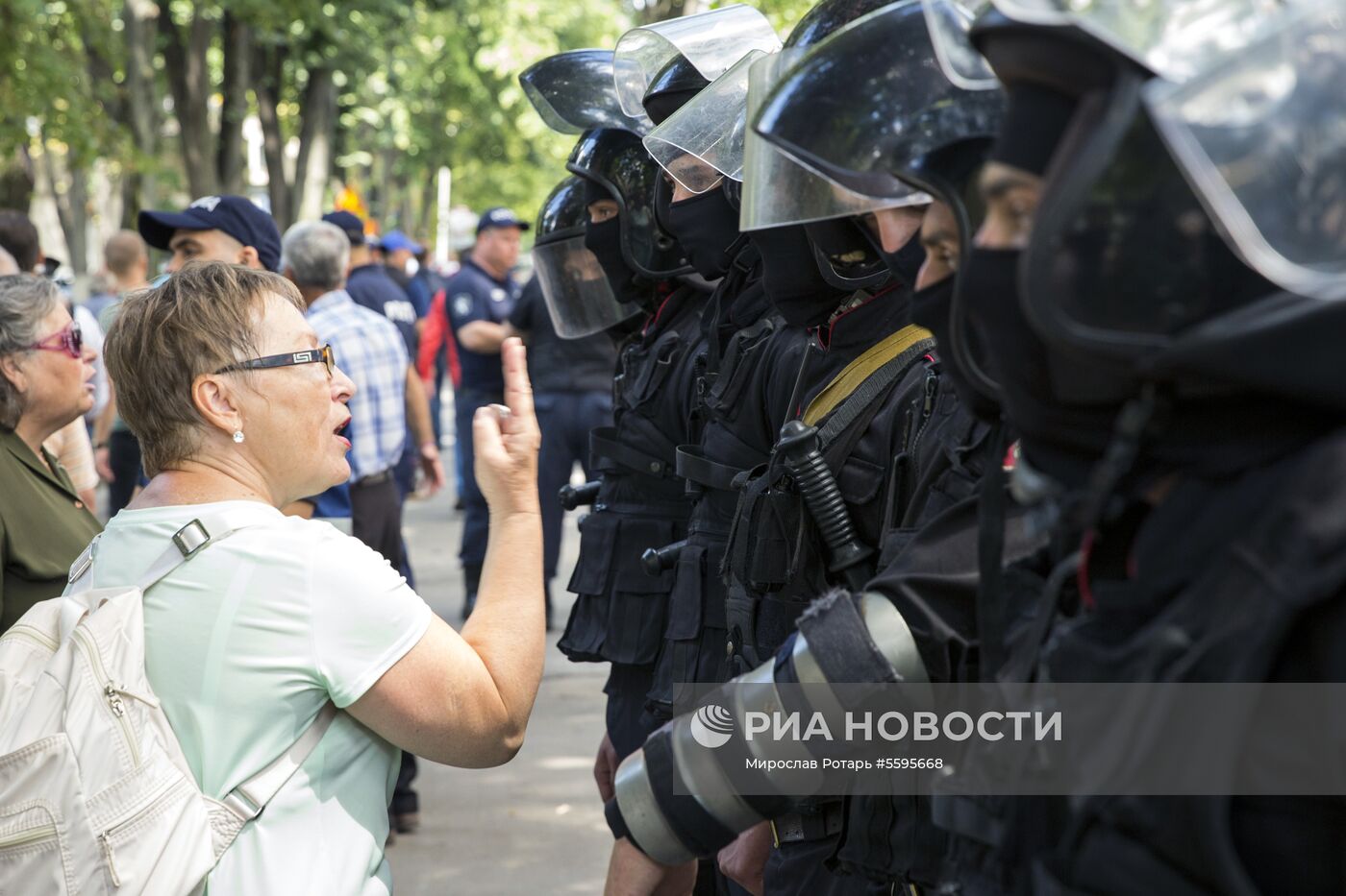 Акция протеста оппозиции в Кишиневе