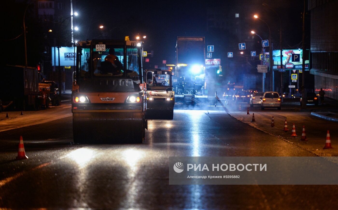 Комплексный ремонт дорог в Новосибирске 