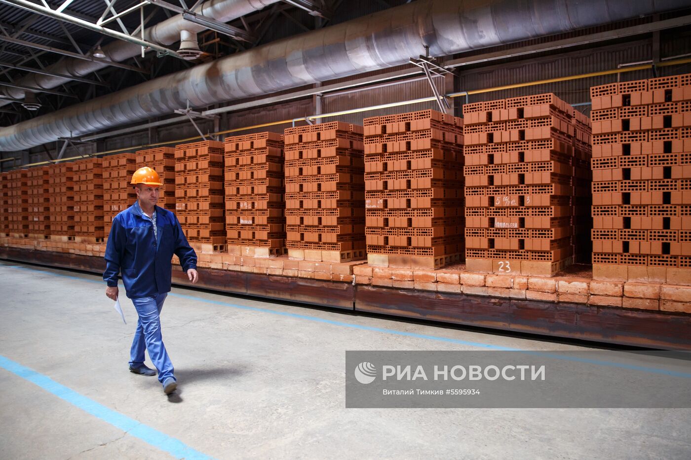 Производство кирпича на Новокубанском  ЗКСМ