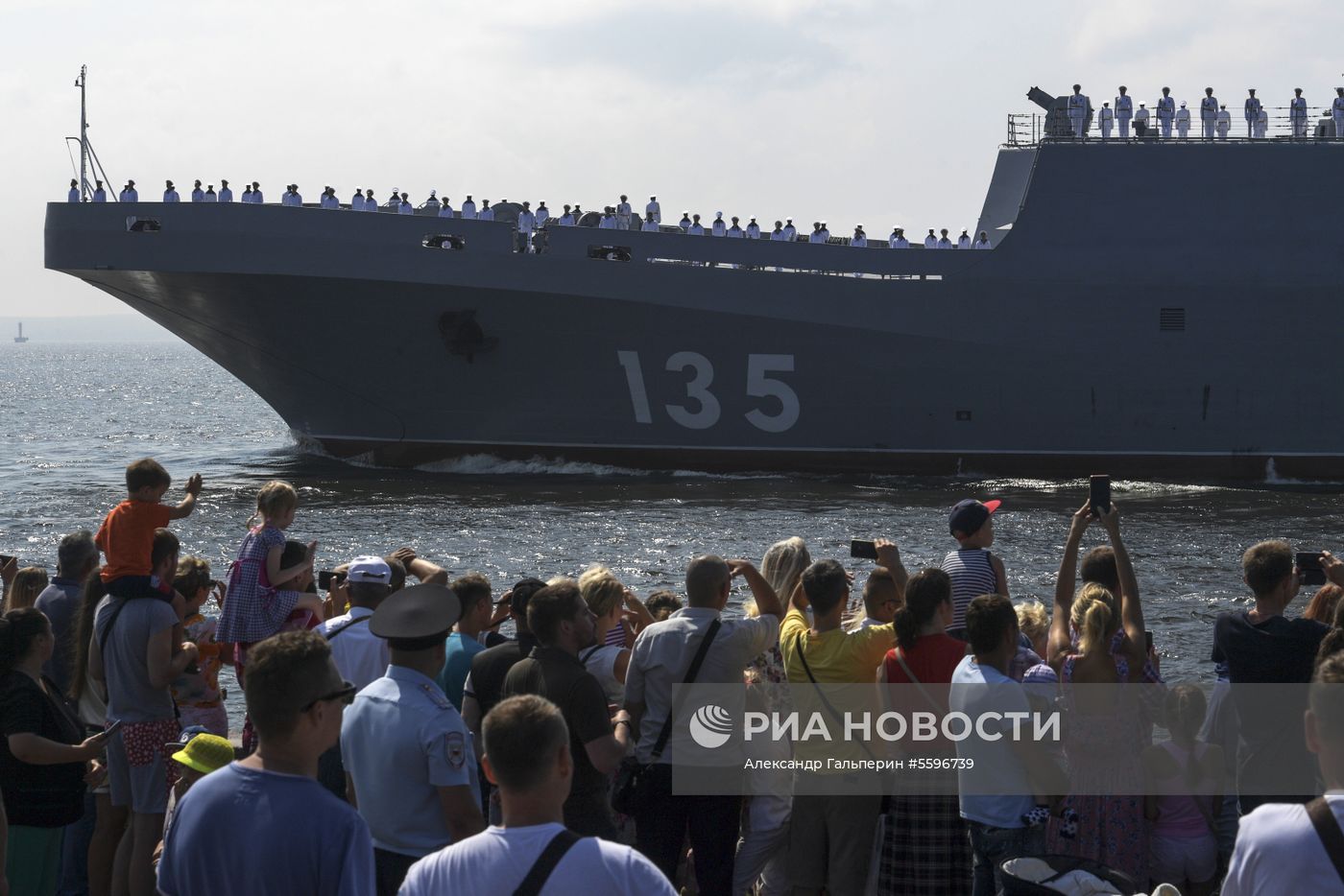 Первая сводная репетиция парада ВМФ России