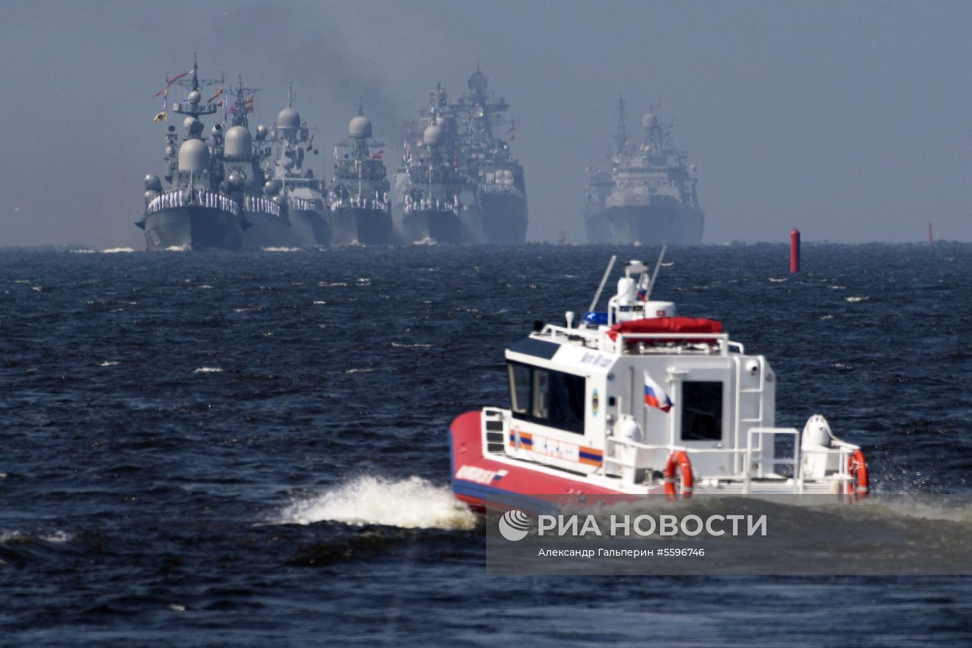 Первая сводная репетиция парада ВМФ России