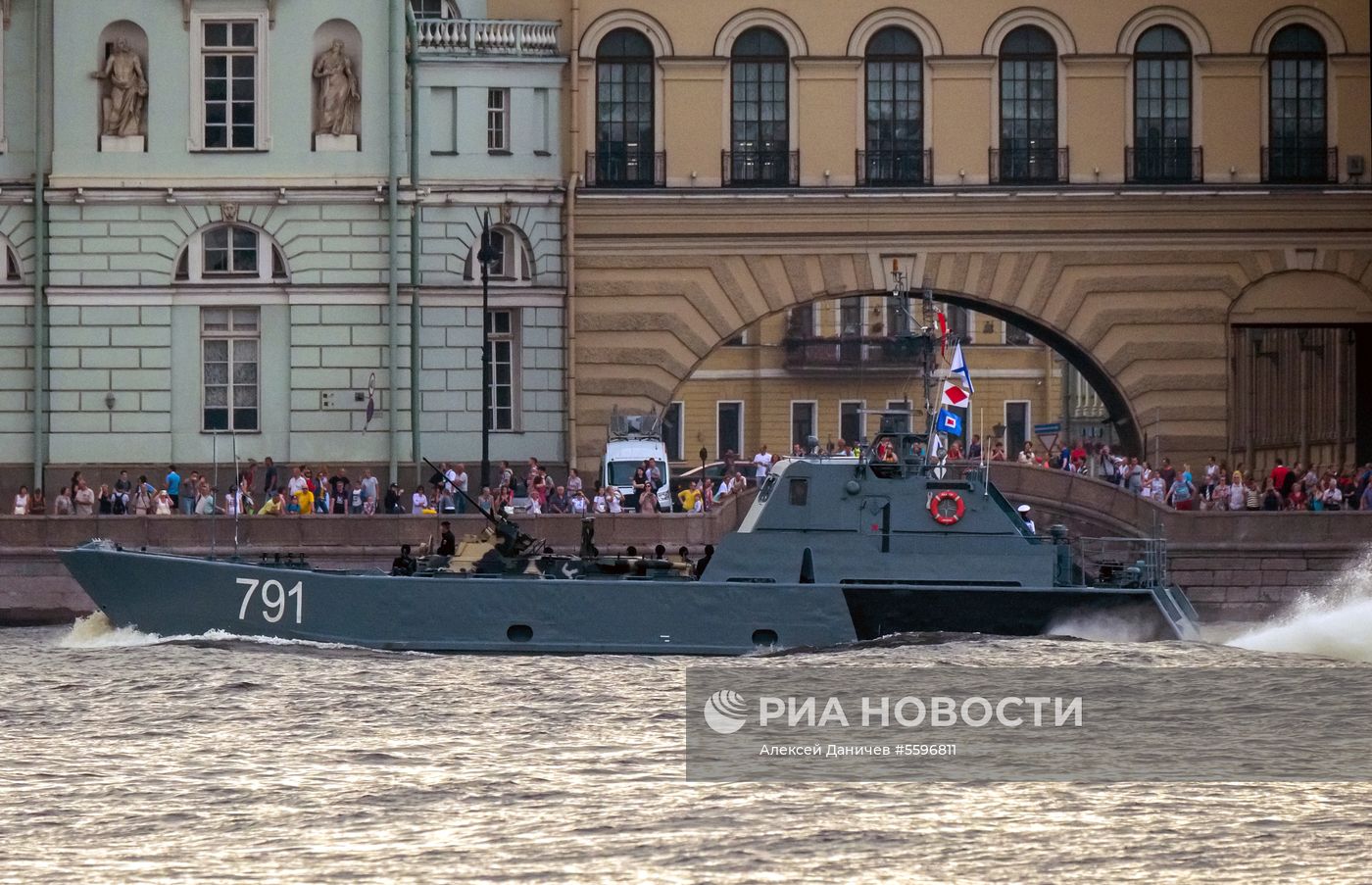Первая сводная репетиция парада ВМФ России