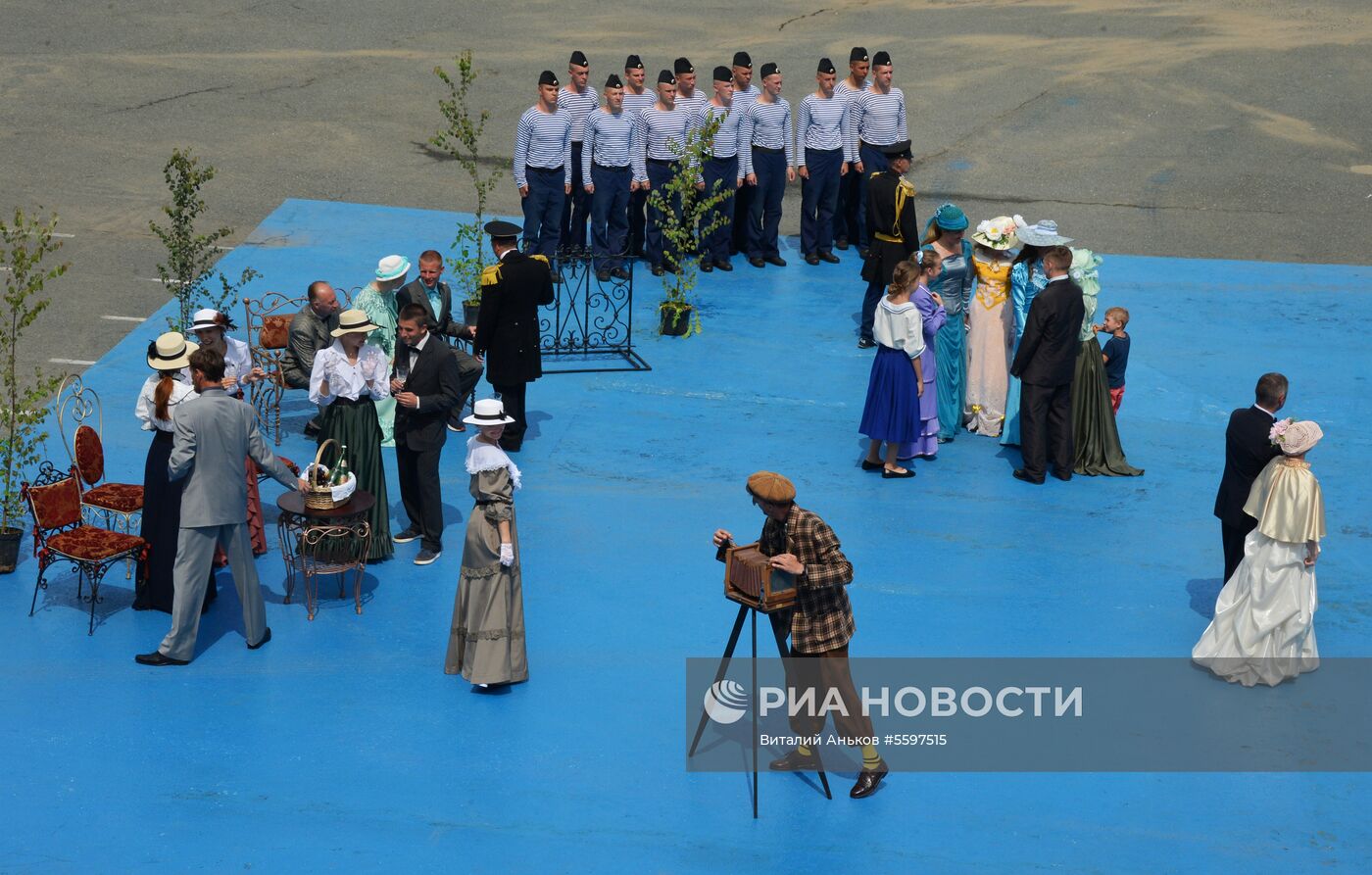 Репетиция военно-спортивного праздника, посвященного Дню ВМФ России, во Владивостоке