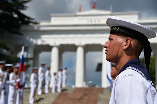 Репетиция парада ВМФ в регионах России 