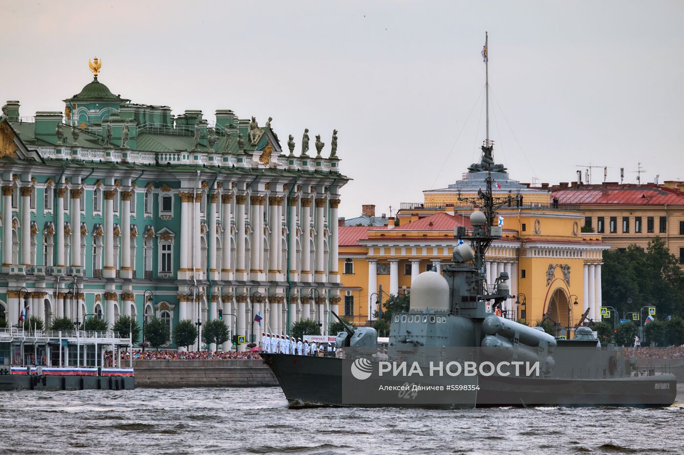 Репетиция парада, посвященного Дню ВМФ России  