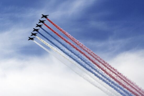 Репетиция парада, посвященного Дню ВМФ России  