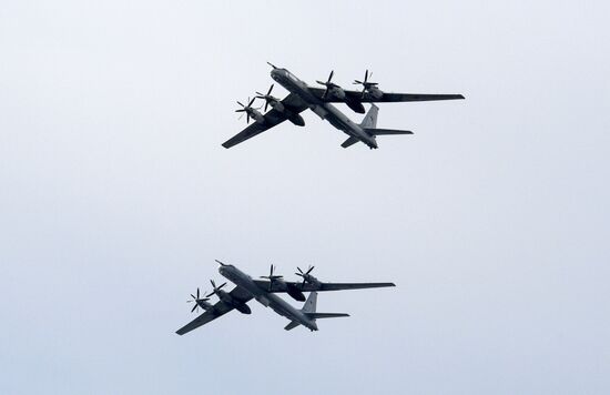 Репетиция парада, посвященного Дню ВМФ России  