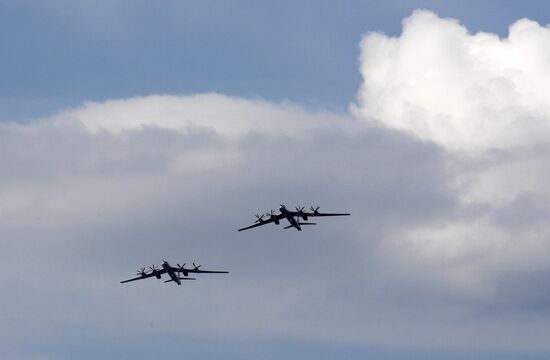 Репетиция парада, посвященного Дню ВМФ России  